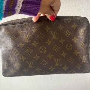 Louis Vuitton Brown Monogram Pouch